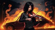 Violin and electric guitar metal music 53