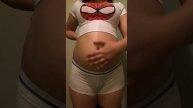 Big Food Baby after campus dining hall trip