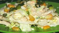 Салат из пекинской капусты с куриным мясом