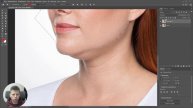 Как убрать второй подбородок_ photoshop