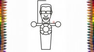 Как нарисовать Джимена 4.0 - Скибиди Туалет - How to draw G-Man 4.0 - Skibidi Toilet