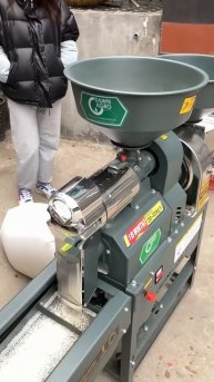 250-300 kg⧸hour.SS commercial rice mill with 2 functions.#dawnagro #machinery #farmer #ricemill