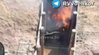 🇷🇺🔥🇺🇦В боях у Покровска 255 полк снова сжёг блиндаж вместе с пехотой ВСУ !!!