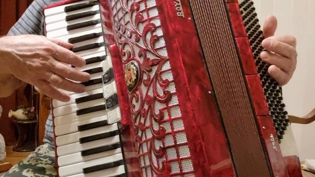 Тучи над городом встали... на аккордеоне