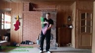 Разминка с пои-булавами в деревне