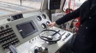 Приёмка локомотива ЭП1 из депо (что касается тормозного оборудования из кабины)