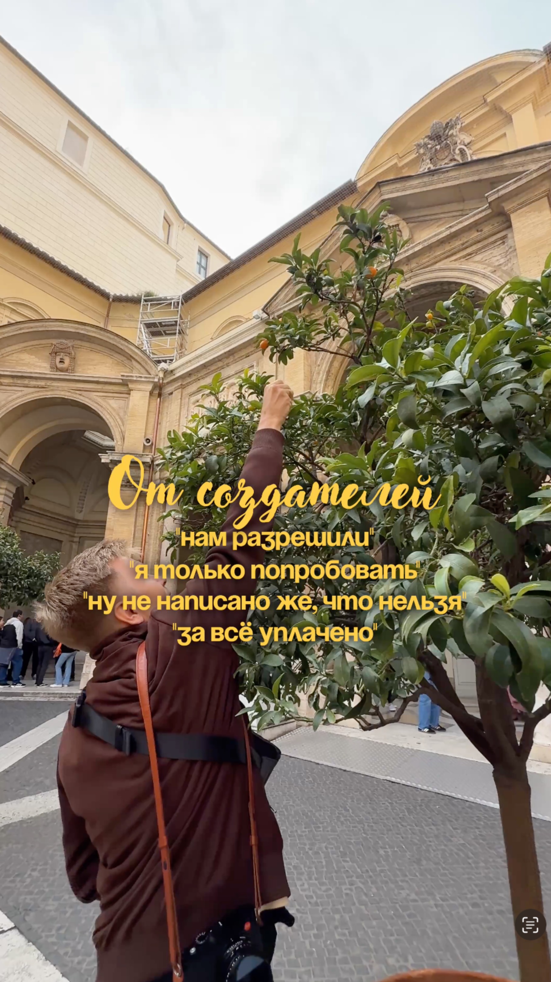 Сорвали плод из Ватиканского сада. А так можно было?