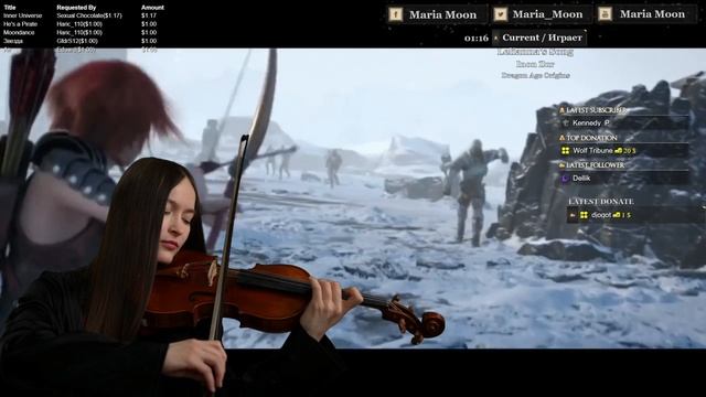 🎻 Песня Лелианы – кавер на скрипке | Inon Zur (Dragon Age) ✨⚔️