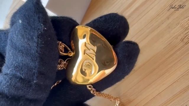 Полнотелый литой кулон из серебра 925 пробы с позолотой "Каменное сердце"