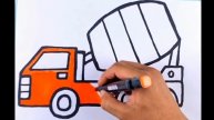 Bolalar uchun oson rasm chizish yuk mashinasi, Легкий рисунок для детей грузовик, drawing for kids