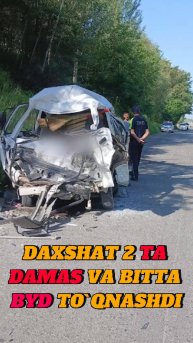 Дахшатли манзара. Иккита дамас ва битта BYD тўқнашди