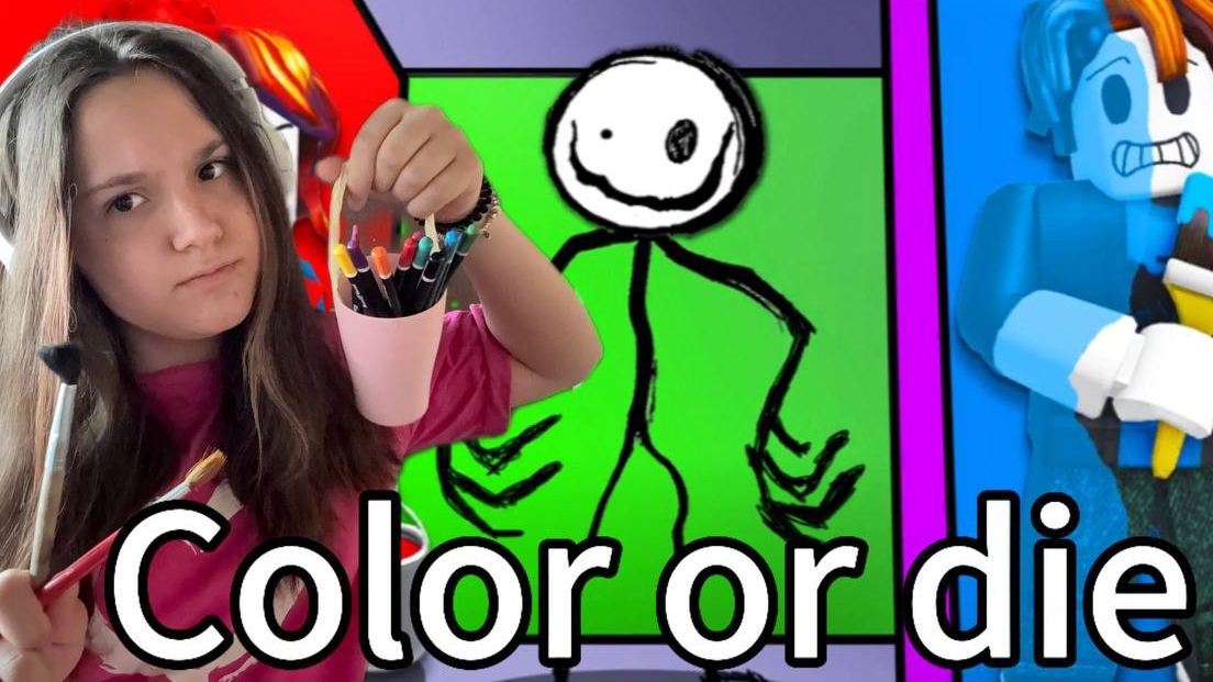 Прохождение Игры COLOR OR DIE (Цвет Или Смерть) в ROBLOX!