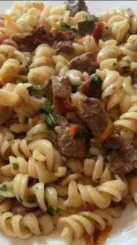 Мукбанг🍴Домашняя ЕДА🍜ЛАПША ПО-ФЛОТСКИ/САЛАТ/СЫР МААСДАМ