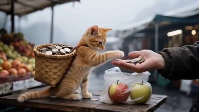 Невероятно трогательное видео помощи котёнка своей болеющей маме 😻
