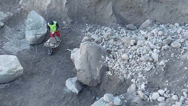 Строительство, шахтёры, обзор карьера