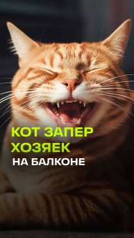 Кот запер хозяек на балконе – пришлось вызывать МЧС