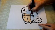 Рисуем водного покемона!) Сквиртл!)