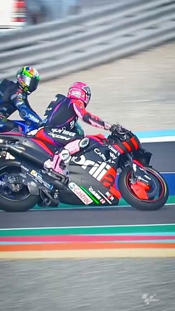 Aleix Espargaro and Franco Morbidelli clash in FP2! 💥 ｜ 2023 #QatarGP
