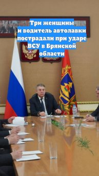 Три женщины и водитель автолавки пострадали при ударе ВСУ в Брянской области
