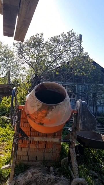 делаю раствор для кладки кирпича #стройка #дача