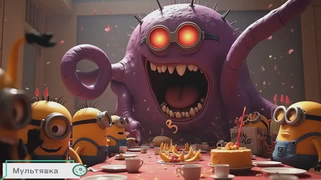 Вечеринка по случаю дня рождения Миньона была испорчена подарком Монстра! 🎁💀 История Превращения