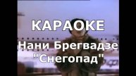 Снегопад Караоке Брегвадзе Нани