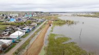 Уровень воды в реке у города Ишим в Тюменской области достиг 922 см