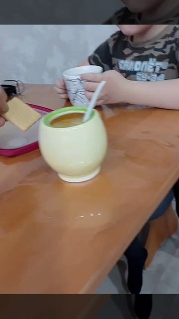 Чай с мёдом после бани