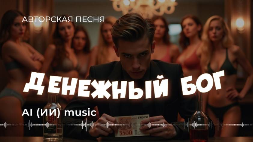 Денежный Бог (авторская песня) - ИИ музыка видео