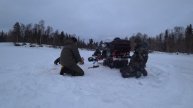 1 мая рыбалка и не жданная замена гусеницы на реке!