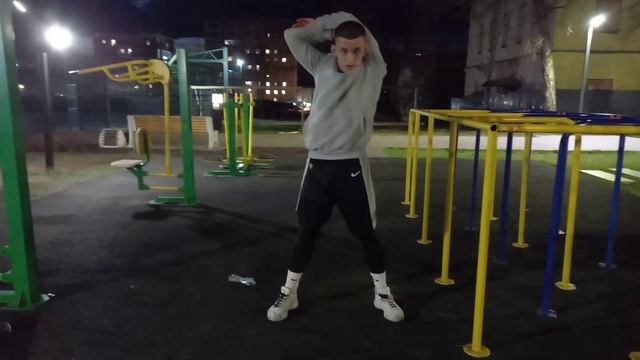 заминка после тренировки на улице вместе с Жук_жив