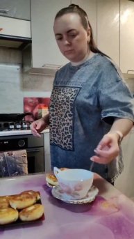 Вот такое у нас сегодня было с добрым утром 🥰 Мы проснулись от запаха сырников 👍