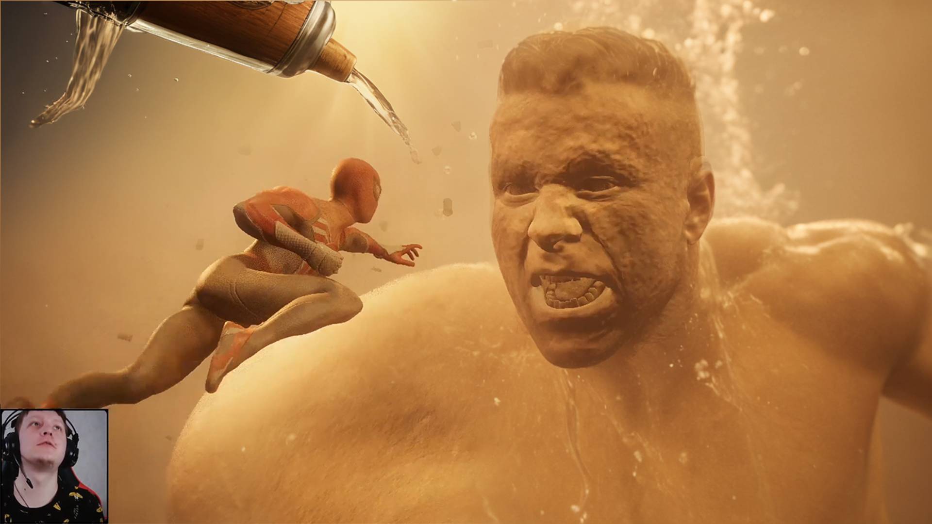 ЧТО БУДЕТ ЕСЛИ ВЫЛИТЬ ВОДУ НА ПЕСОЧНОГО ЧЕЛОВЕКА в Marvels Spider Man 2 (Человек паук реакция игры)