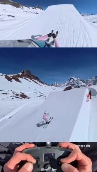 Завораживающий трюк с дроном от швейцарского чемпиона по фристайлу Андри Рагеттли