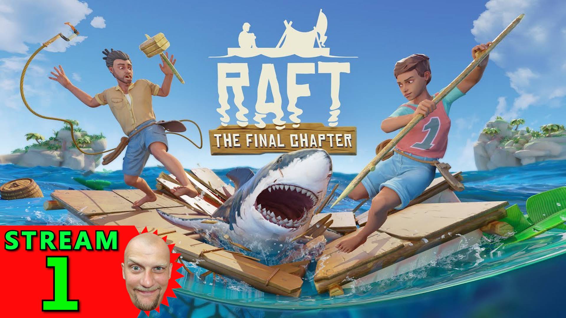 💽1🍀Raft🍀Первое Прохождение - Стрим [1440]🍀Hard-Режим🍀ПРОБУЕМ.. ЗНАКОМИМСЯ..🍀