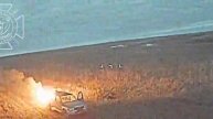 💥Бои в Харьковской области: уничтожение пикапа ВСУ с боеприпасами !!!