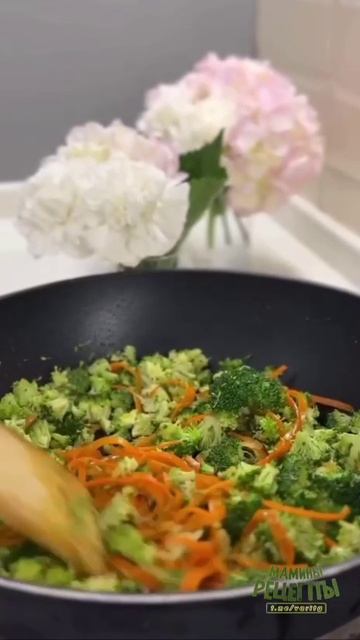 Паста с брокколи и курицей