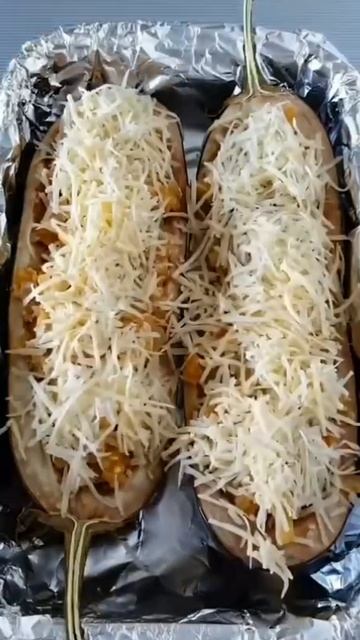 🍆 Лодочки из баклажан