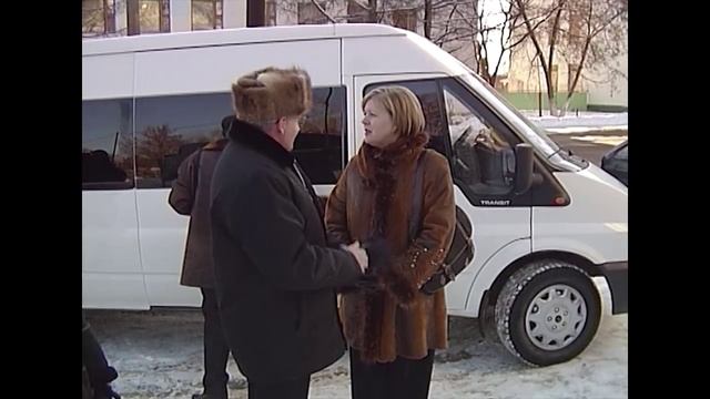 ЗИМНЯЯ ПРОГУЛКА С ГЛАВОЙ ГОРОДА А. П. РЫБАКОВЫМ. Декабрь 2004 года