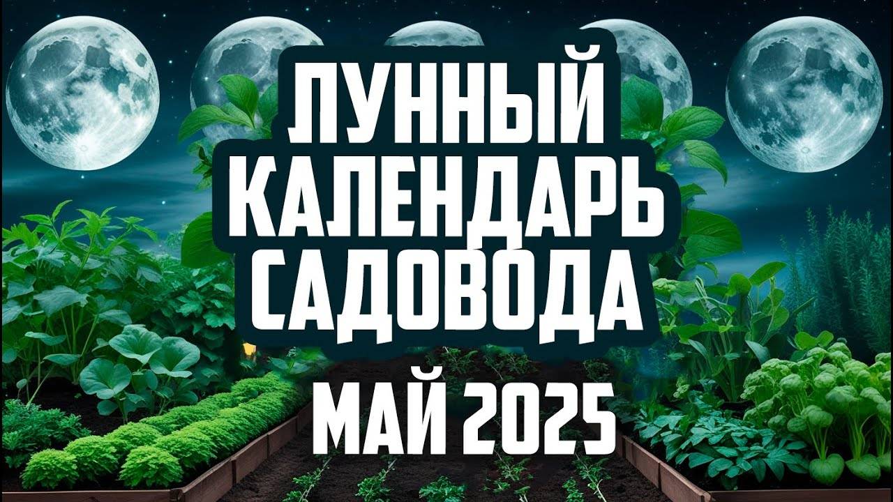 Лунный календарь для садоводов: Май 2025
