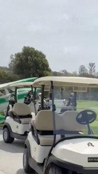 В Калифорнии самолет совершил аварийную посадку в загородном клубе