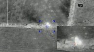 Хорошо видимый момент выстрела корректируемого боеприпаса ЗОФ95 «Краснополь-М» из 152-мм САУ «Мс...