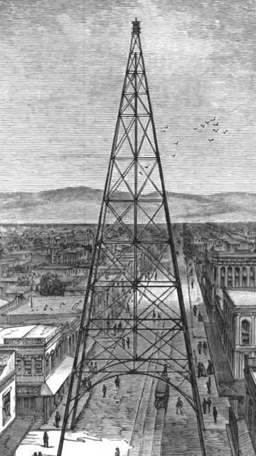 Как освещались улицы городов в XIX веке, что было необычным для того времени