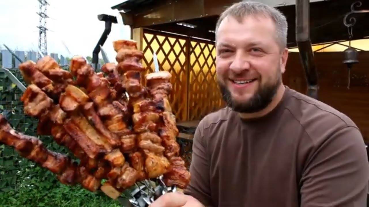 Шашлык за 290 рублей. Шашлык из свиной грудинки