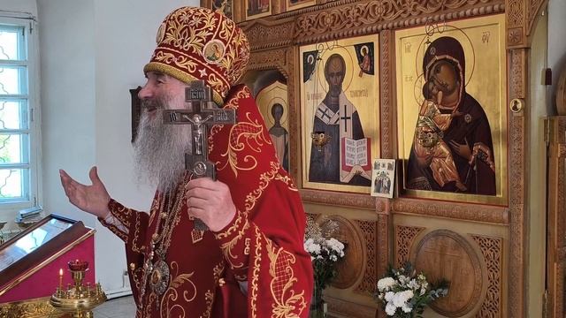 Проповедь митрополита Иоанна в Неделю жен-мироносиц в Мироносицком женском монастыре с.Ежово