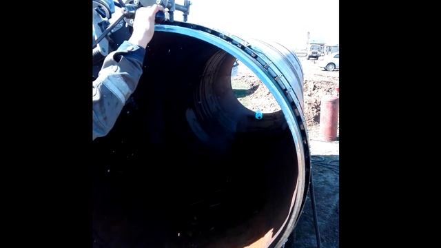 Фрезерование кромки трубы в полевых условиях