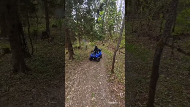 Съемка на невидимый дрон#insta360x4, отработка передней подвески квадроцикла MikilonHammer200