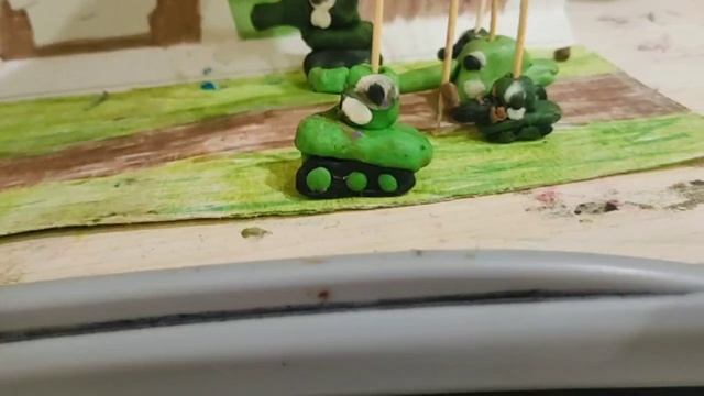 битва в деревне.