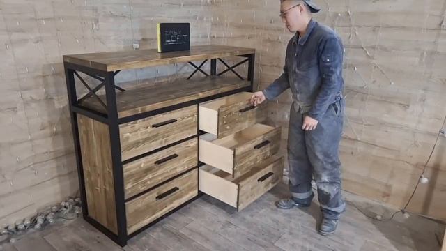 Комод в стиле лофт