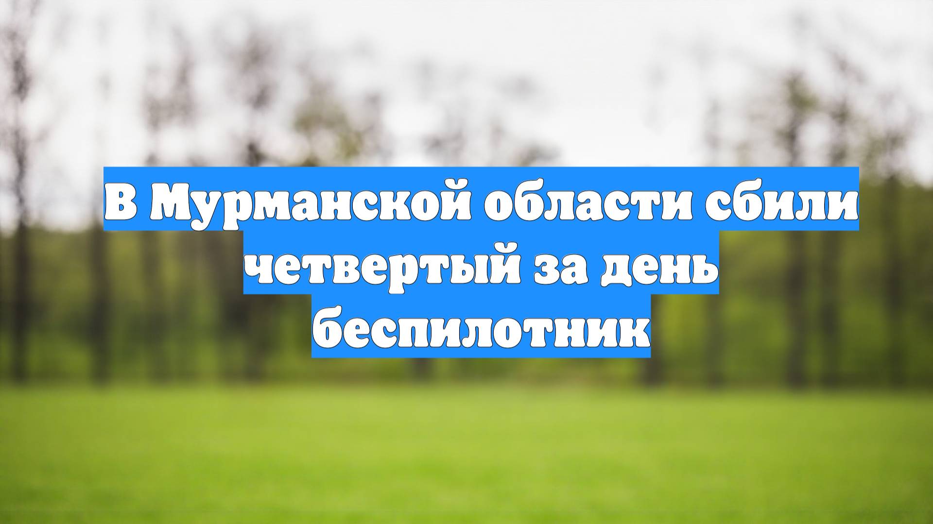 В Мурманской области сбили четвертый за день беспилотник